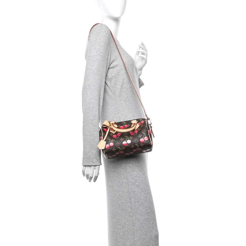 Louis Vuitton LV X TM Monogram Cerises Speedy Bandouliere 20