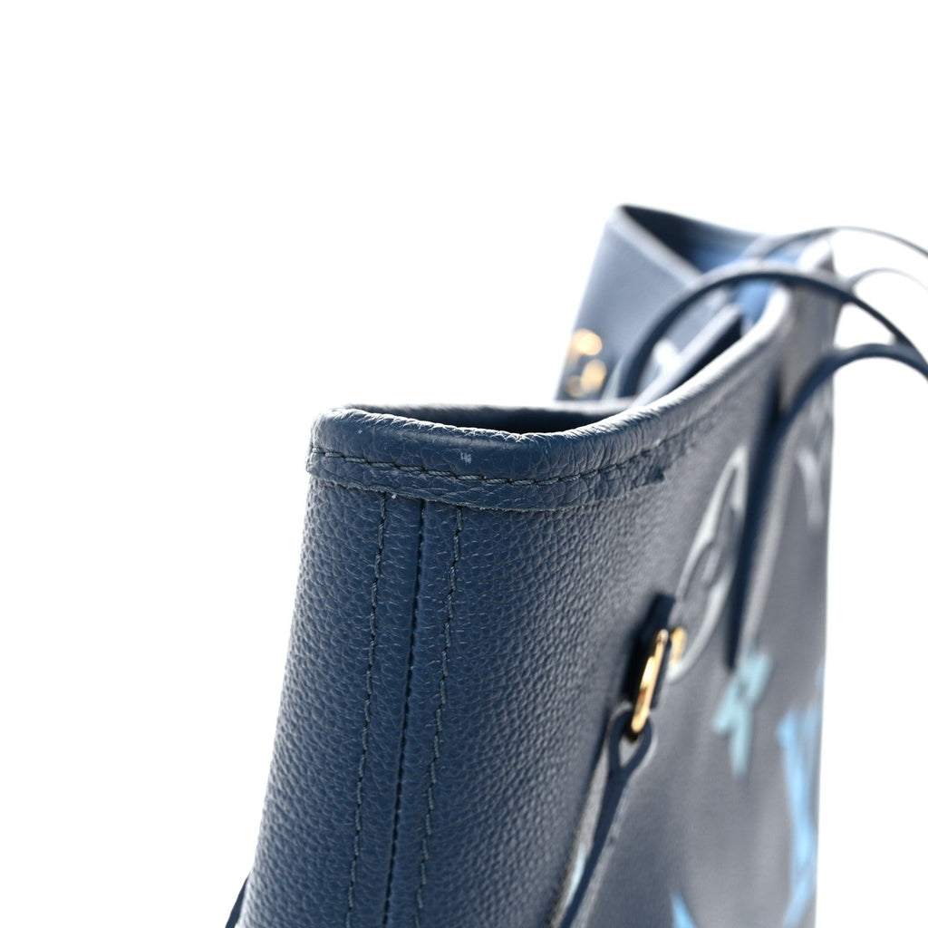 Louis Vuitton Empreinte Monogram Giant Neverfull MM Degrade Bleu