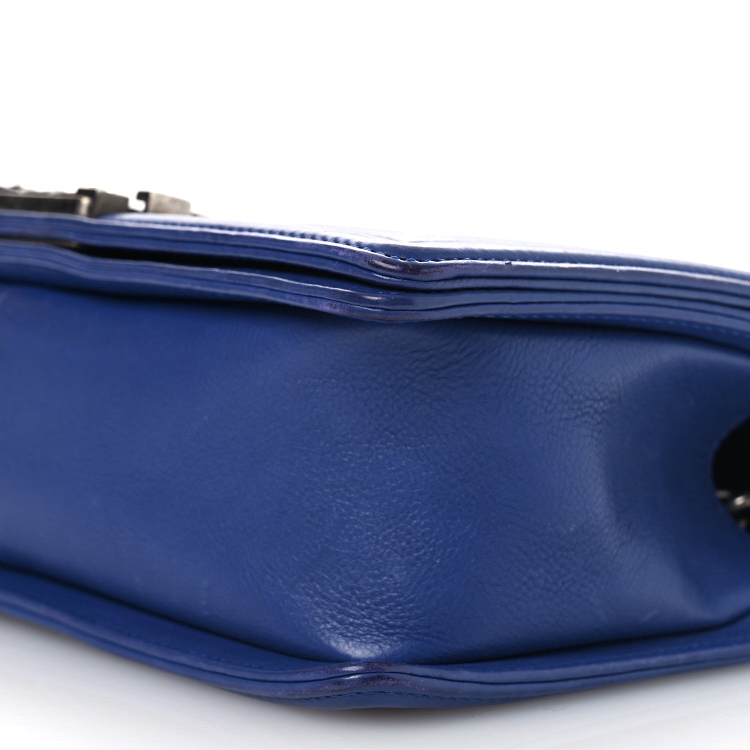 Chanel Calfskin Quilted Medium Boy Flap Blue