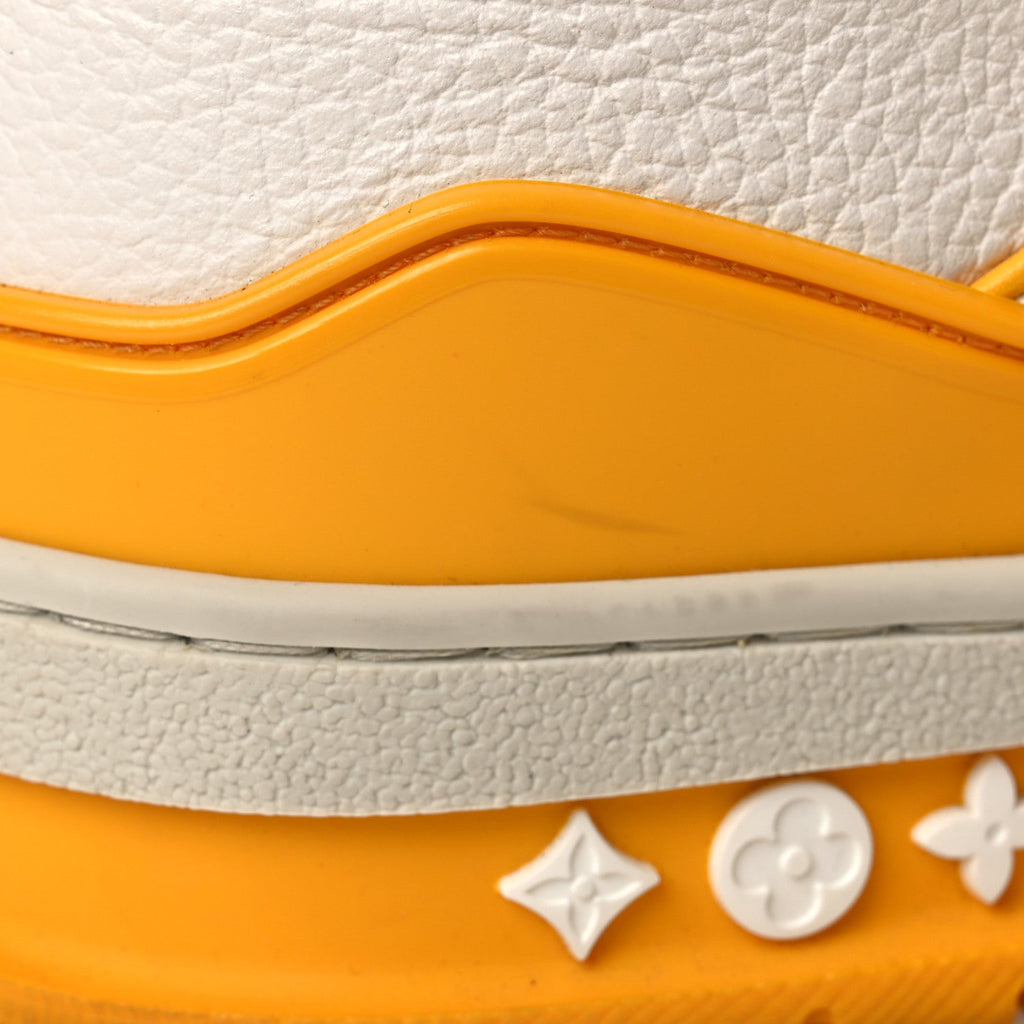 Louis Vuitton Calfskin LV Trainer Sneakers 11 Yellow