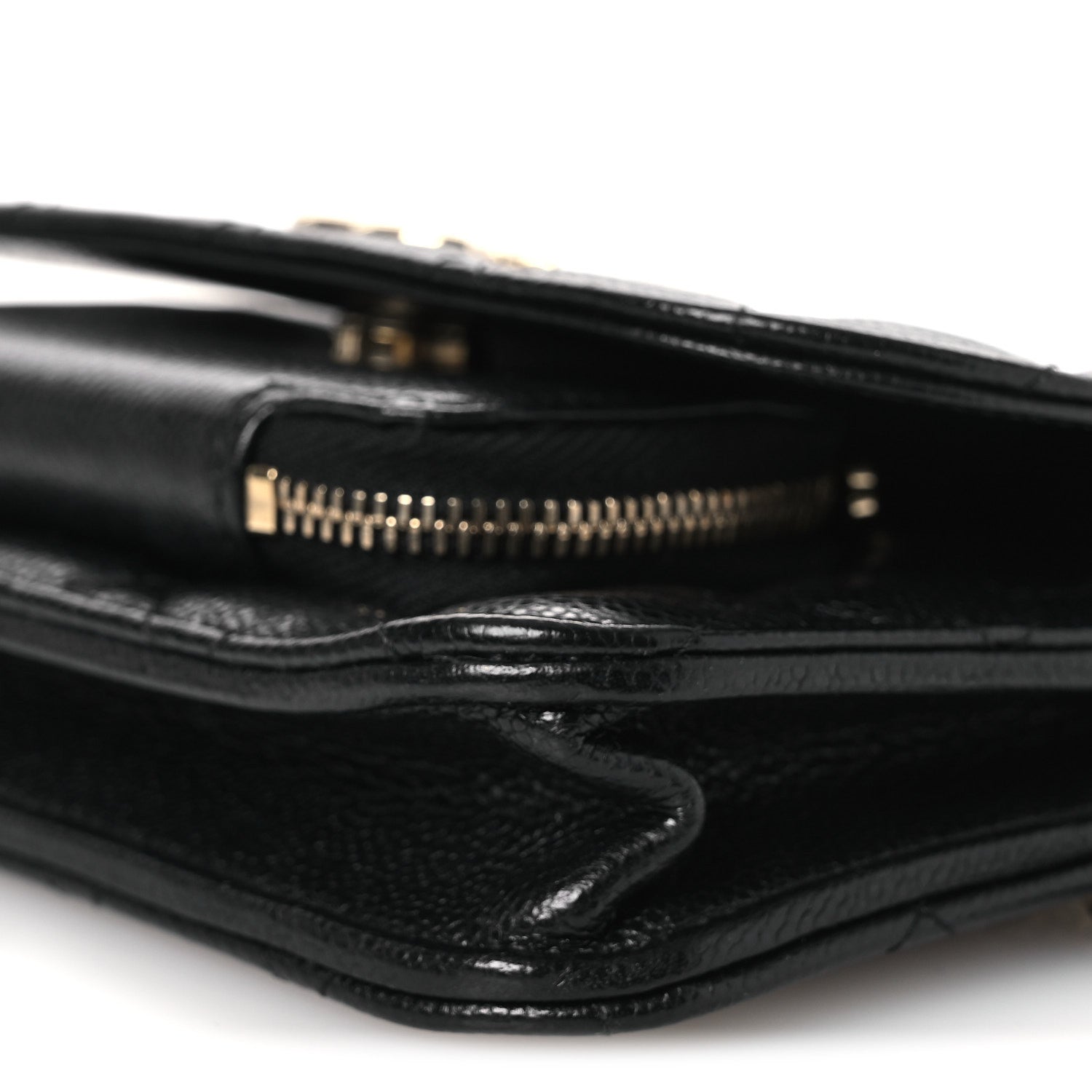 Chanel Caviar Quilted Business Affinity Clutch With Chain Black