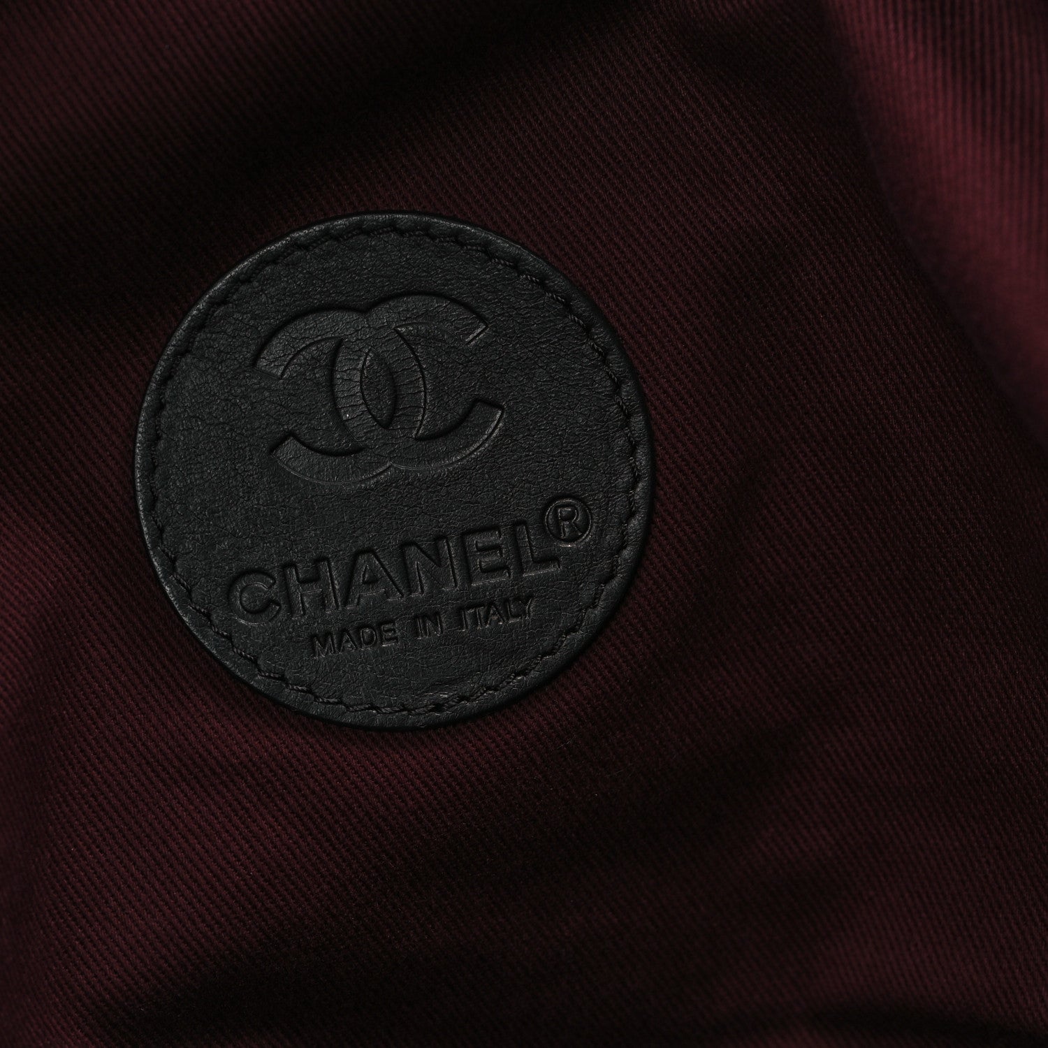 Chanel Coated Canvas Quilted Large Garment Travel Bag Black