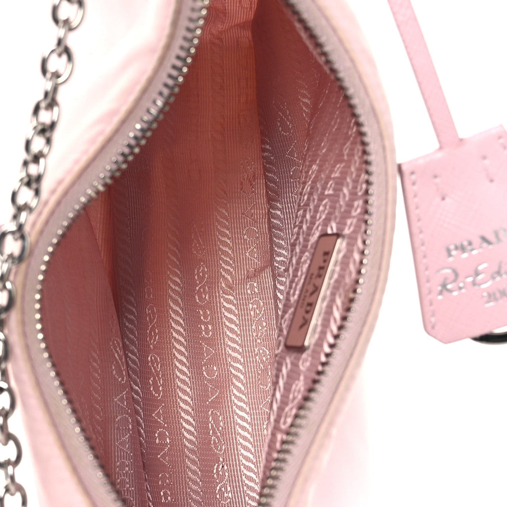 Prada Nylon Re-Edition 2005 Shoulder Bag Alabastro