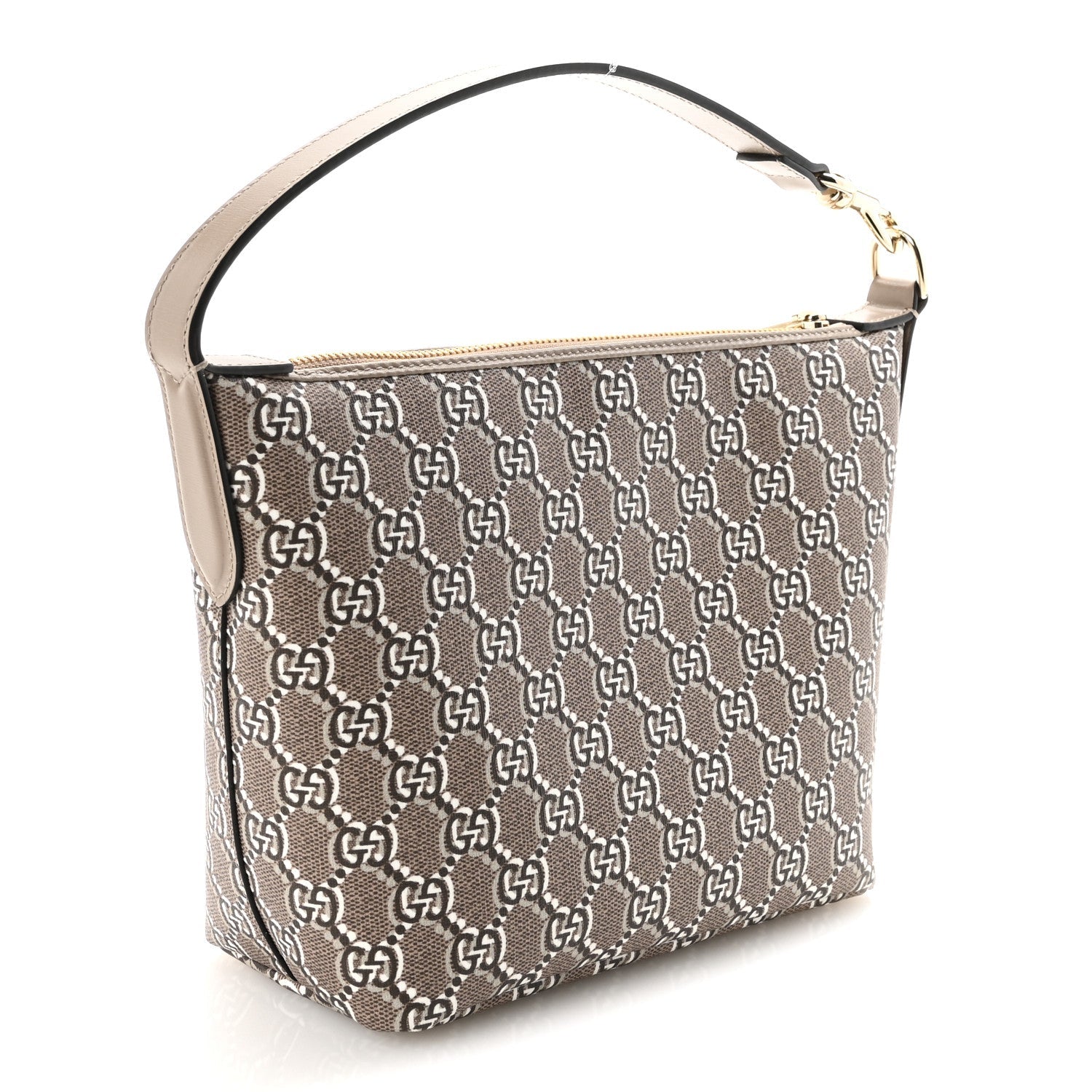 Gucci GG Shadow Monogram Super Mini Ophidia Shoulder Bag Taupe