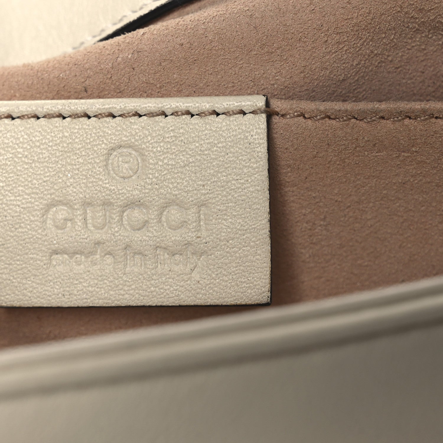 Gucci Calfskin Matelasse Mini GG Marmont Shoulder Bag White