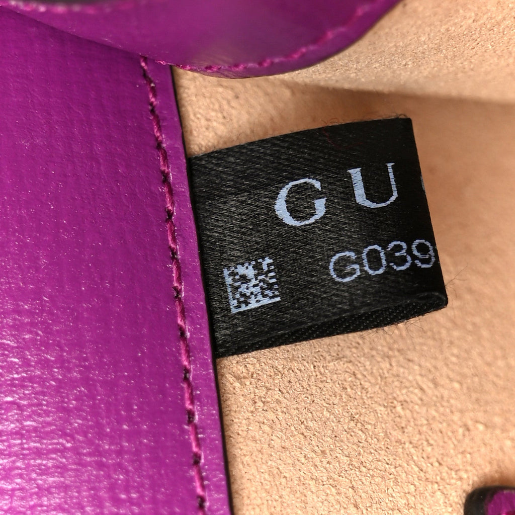 Gucci Azalea Calfskin Web Small Horsebit 1955 Crossbody Bag Spicy Cyclamin