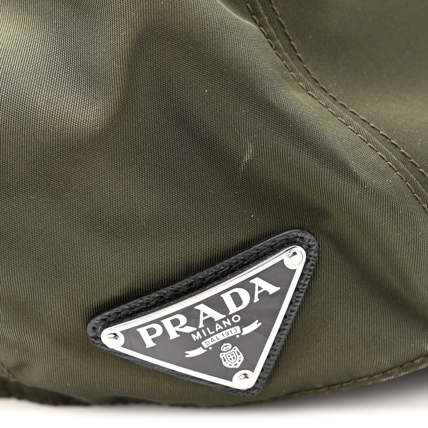 Prada Re-Nylon Mens Baseball Cap L Militare