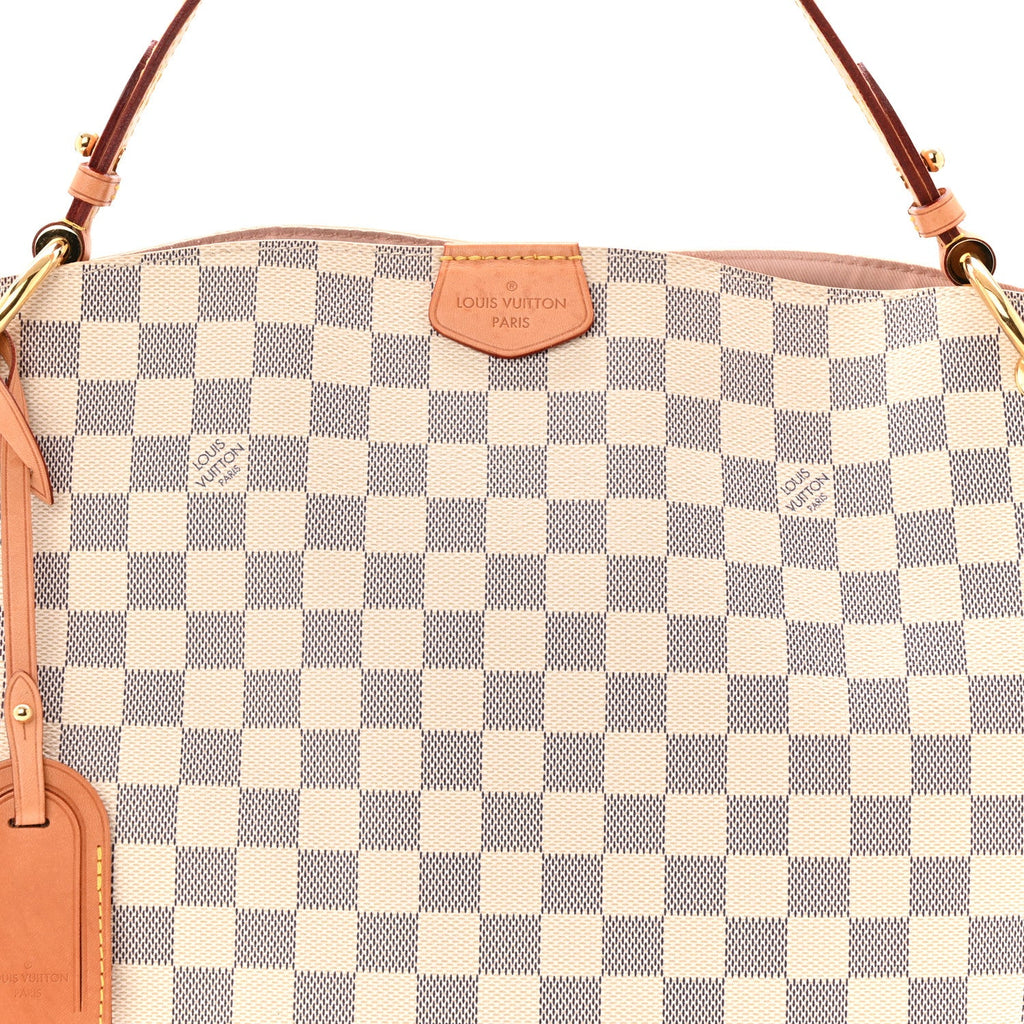 Louis Vuitton Damier Azur Graceful PM Rose Ballerine