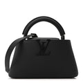 Louis Vuitton Matte Taurillon Capucines East West Mini All Black
