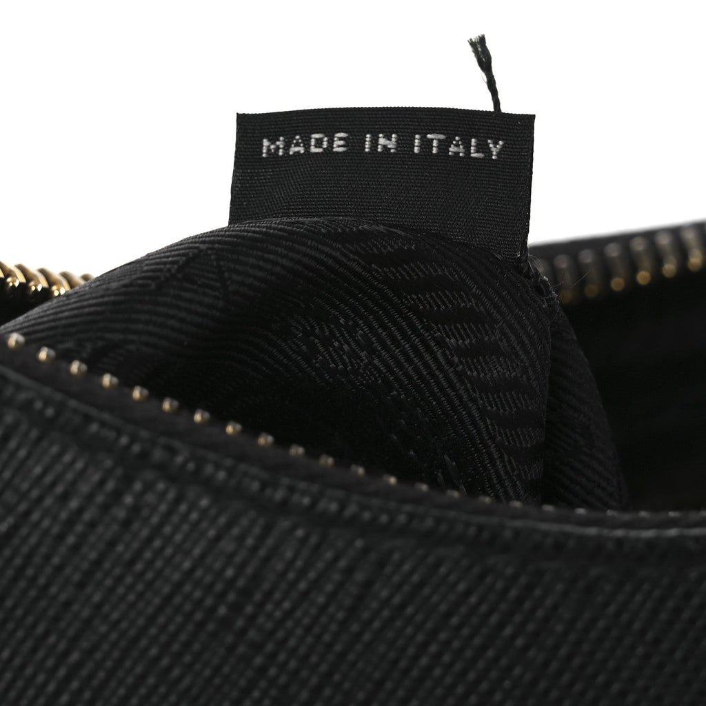 Prada Saffiano Lux Re-Edition 2005 Shoulder Bag Black