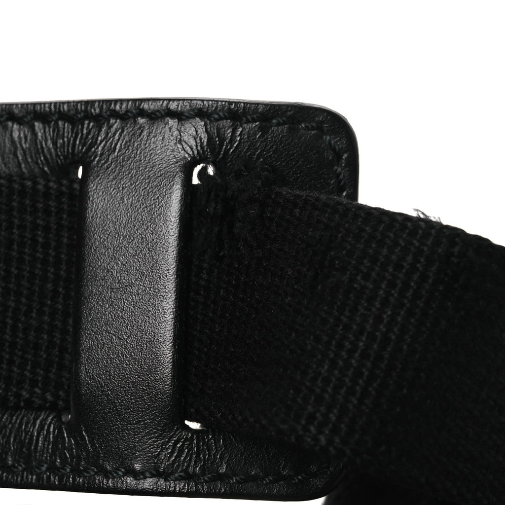 Gucci GG Supreme Monogram Flat Messenger Bag Black