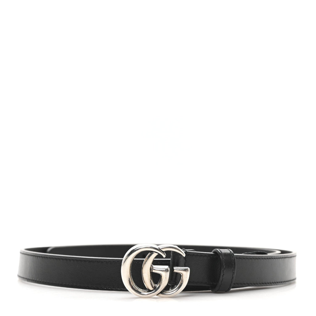 Gucci Calfskin Double G 20mm Belt 90 36 Black