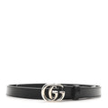 Gucci Calfskin Double G 20mm Belt 90 36 Black