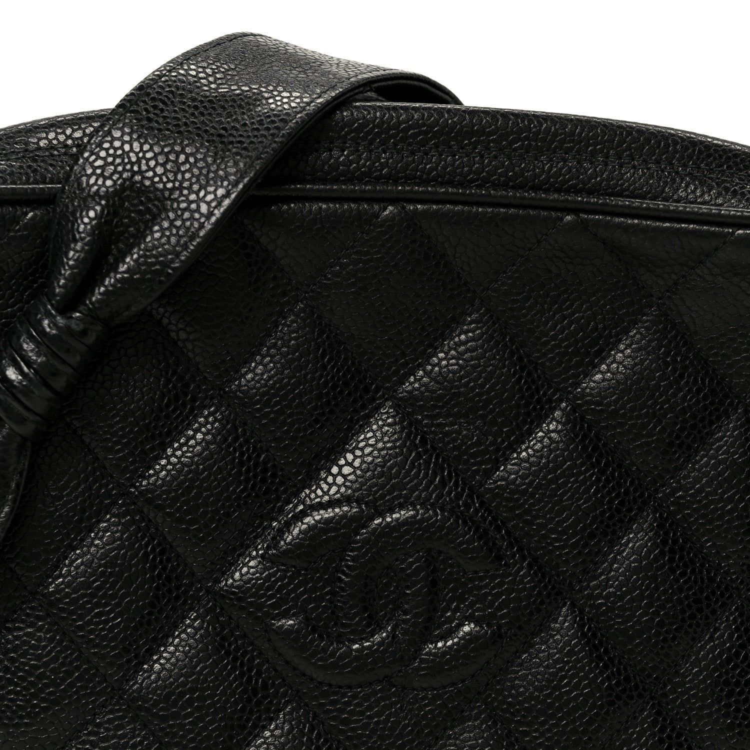 Chanel Caviar Quilted Camera Case Black