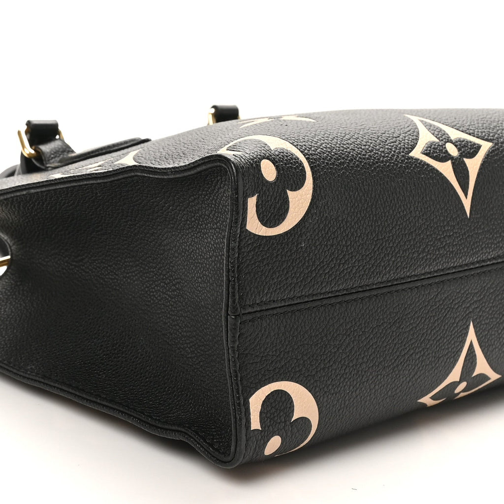 Louis Vuitton Empreinte Monogram Giant Onthego PM Black Beige