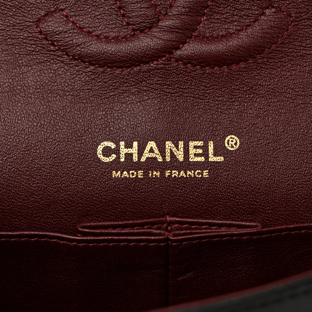 Chanel Lambskin Quilted Medium Double Flap Black