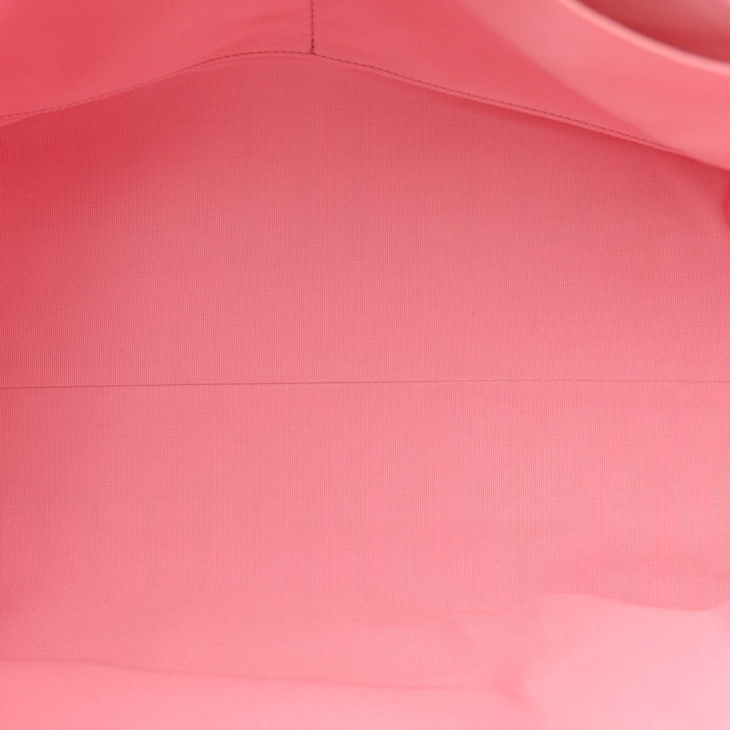 Chanel Canvas Calfskin Striped Large Deauville Tote Pink Blue