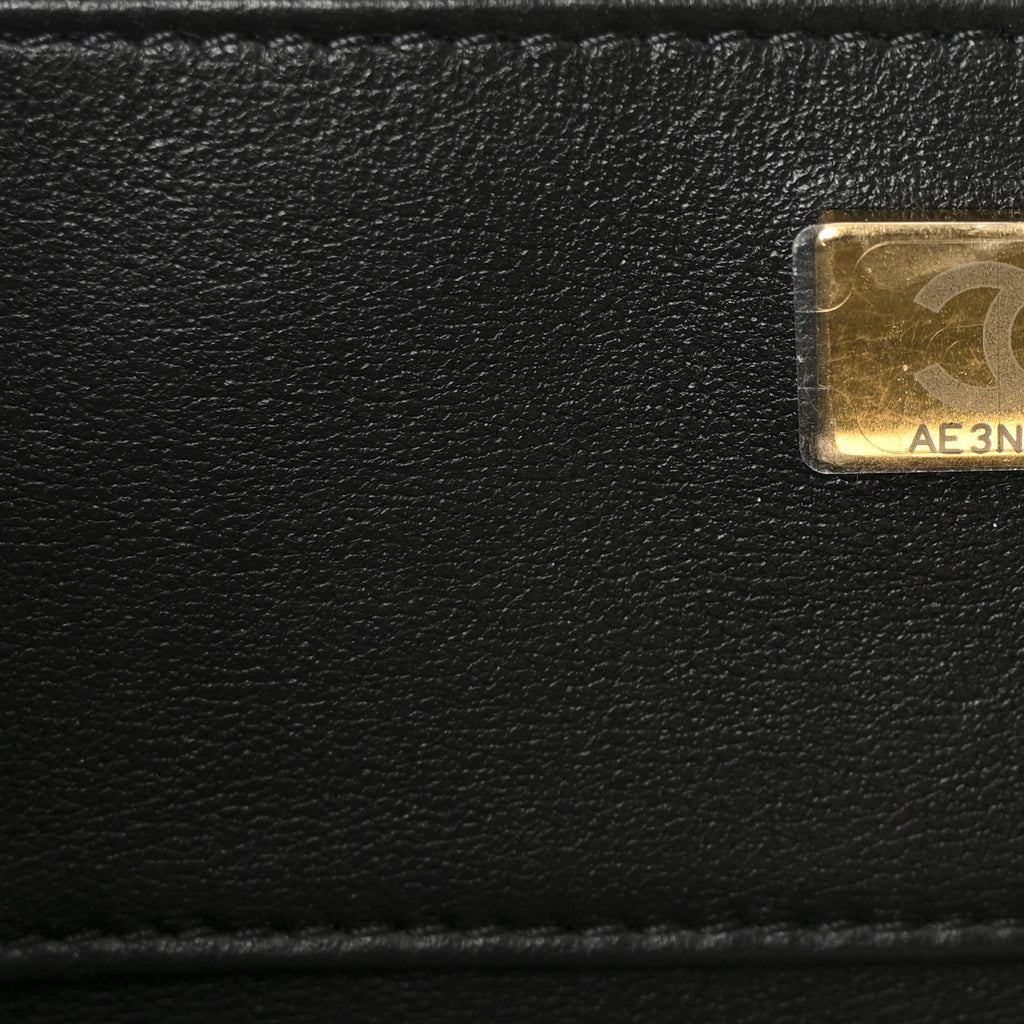 Chanel Lambskin Quilted Coco Click Bag Black