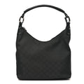 Gucci Nylon Monogram Small Hobo Black