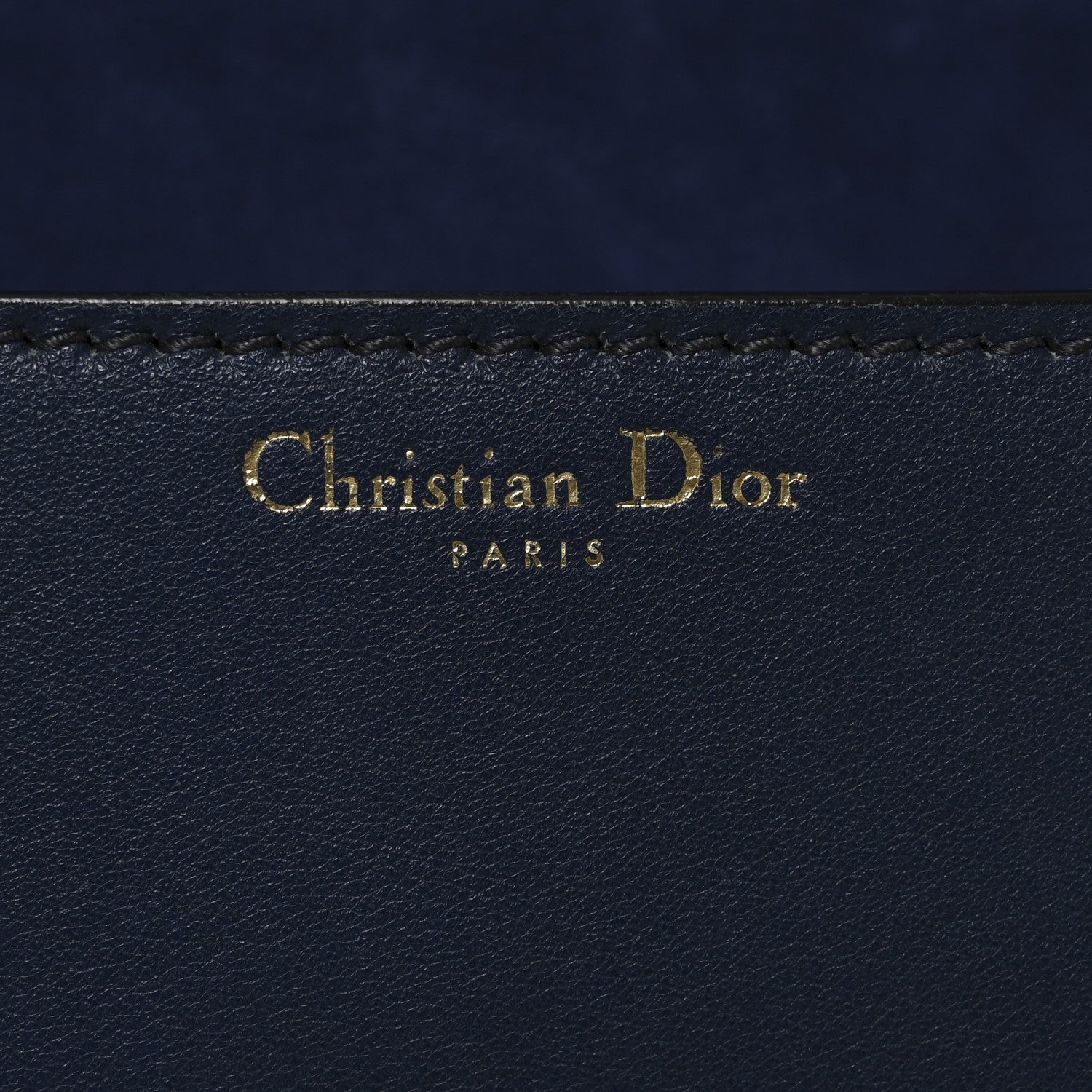 Christian Dior Calfskin Dioraddict Top Handle Navy Blue