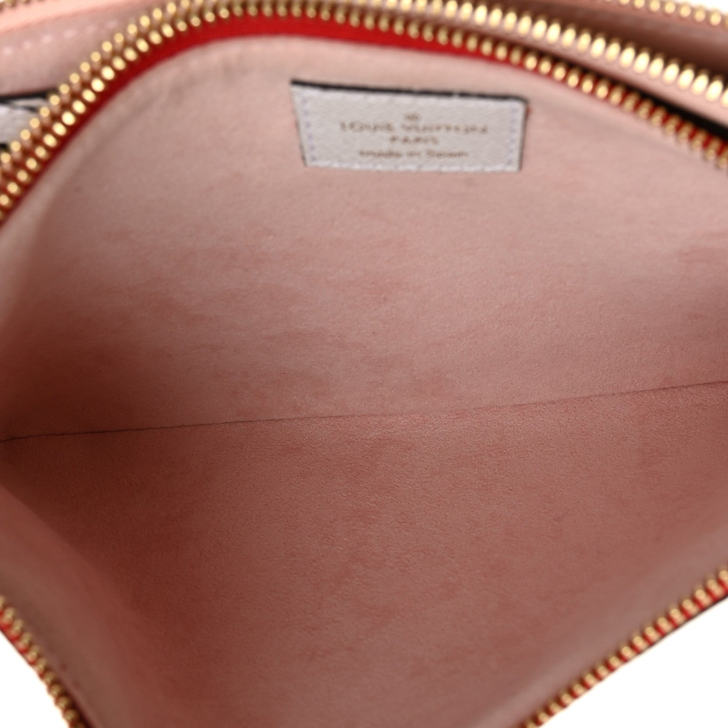 Louis Vuitton Monogram Giant Double Zip Pochette Rouge
