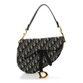 Christian Dior Oblique Saddle Bag Blue