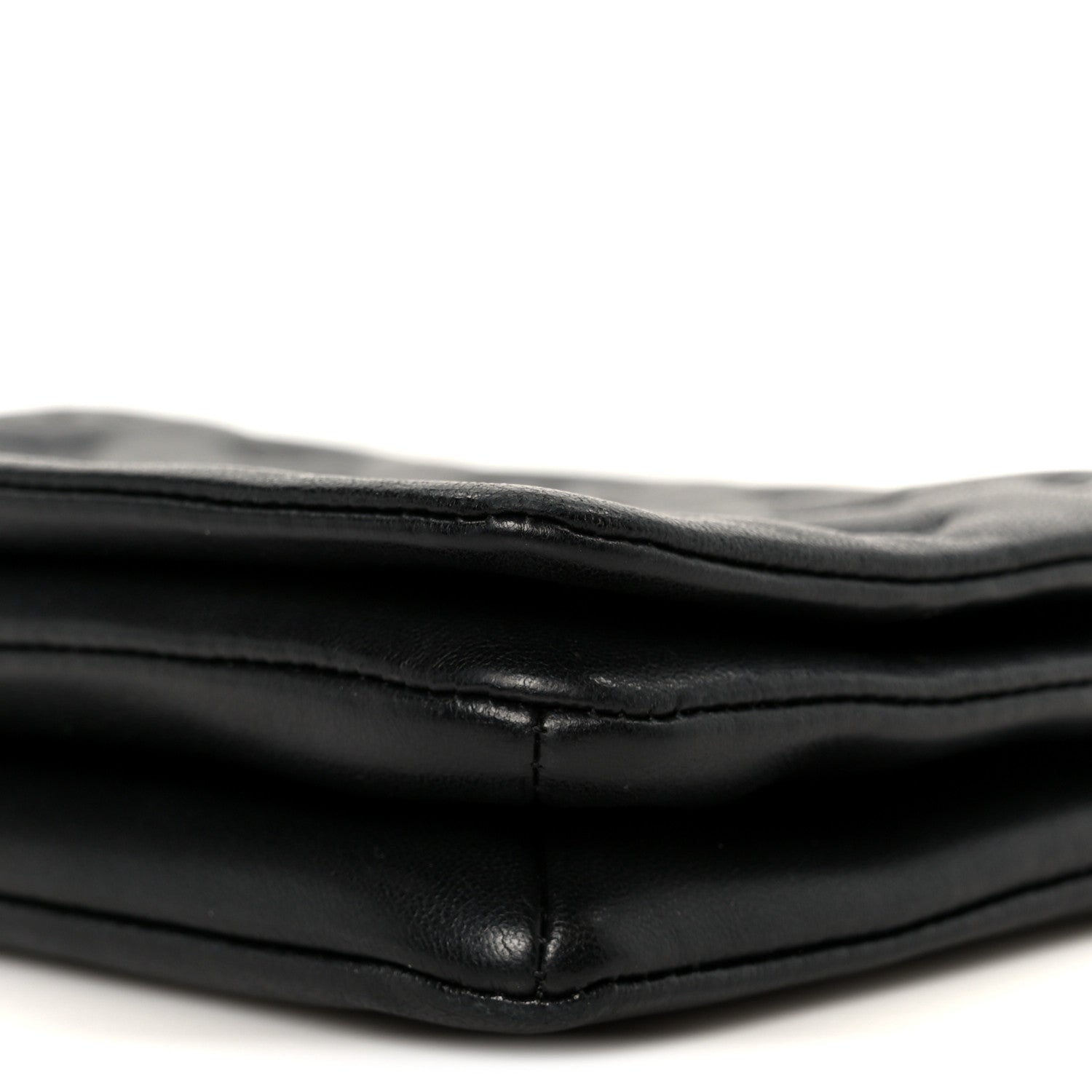 Louis Vuitton Lambskin Embossed Monogram Pochette Coussin Black