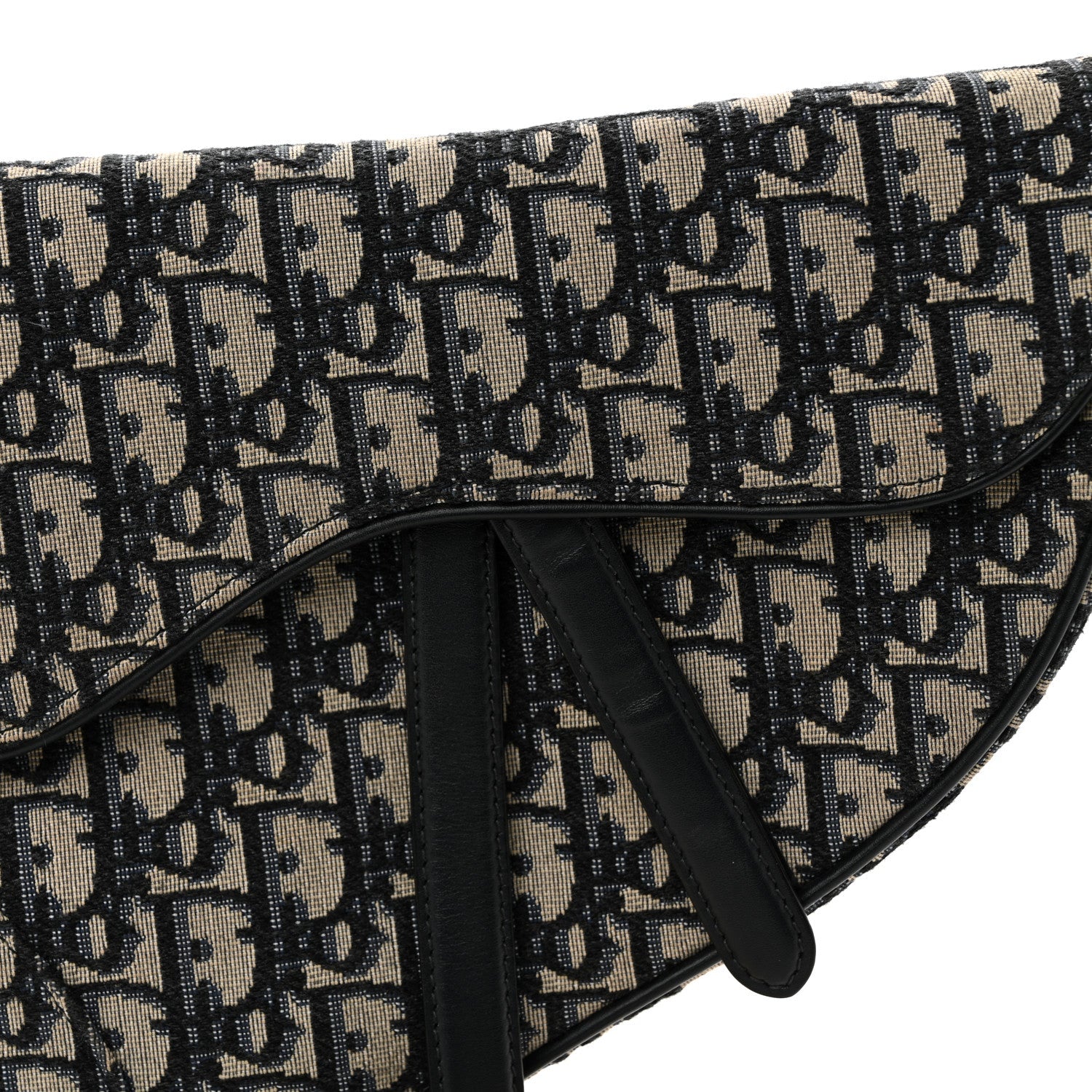 Christian Dior Oblique Saddle Bag Blue