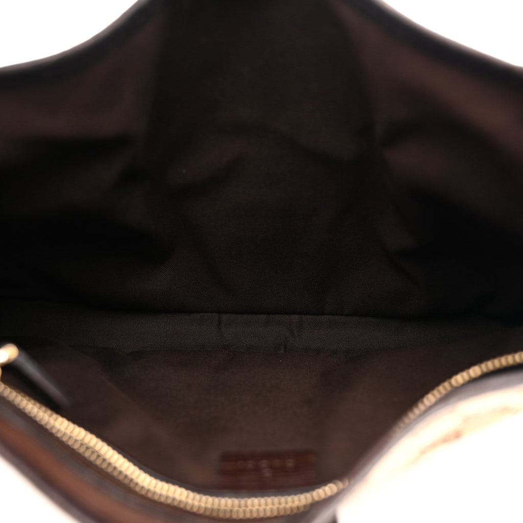 Gucci Monogram Calfskin Junco Small Hobo