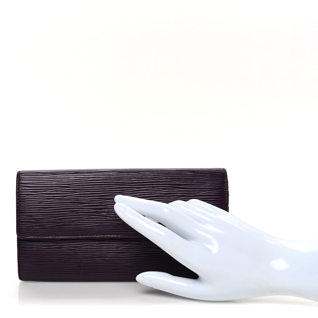Louis Vuitton Epi Sarah Wallet Cassis