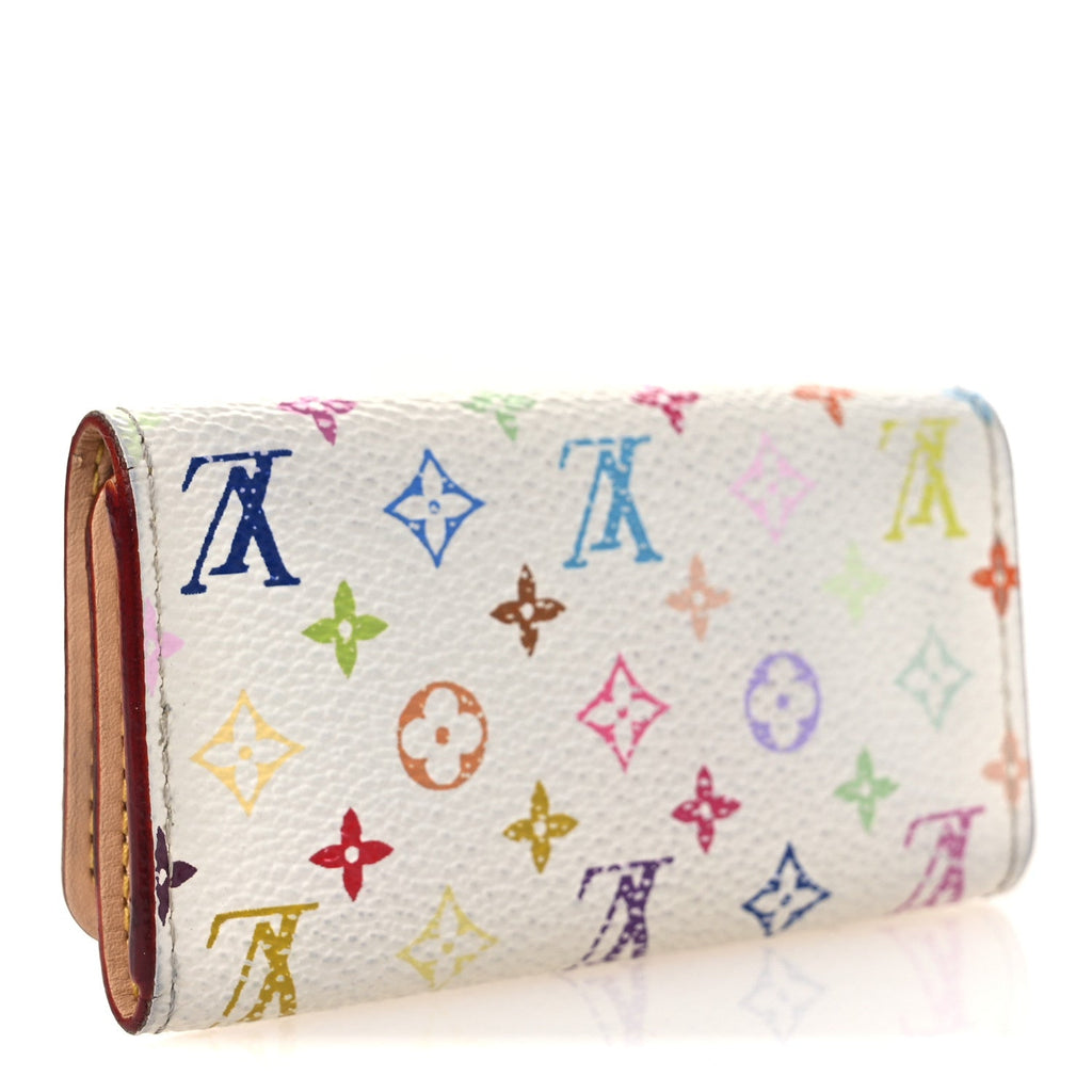 Louis Vuitton Monogram Multicolor Multicles 4 Key Holder White