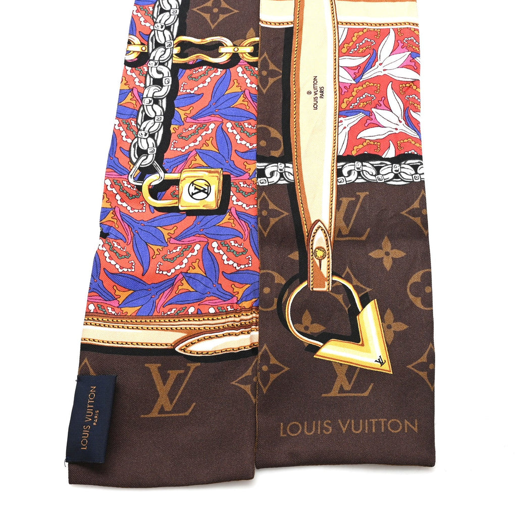Louis Vuitton Silk Monogram Confidential Garden Bandeau Brown