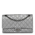 Chanel Metallic Aged Calfskin Quilted 2.55 Reissue 226 Flap Silver