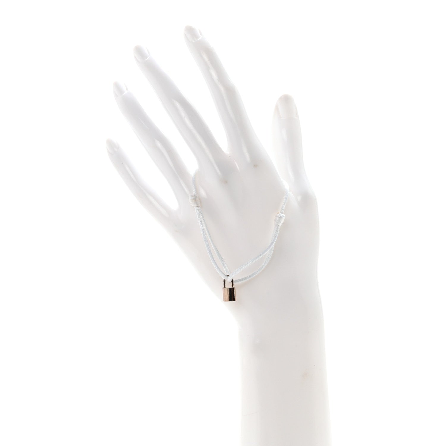 Louis Vuitton X UNICEF Sterling Silver Lockit Bracelet White