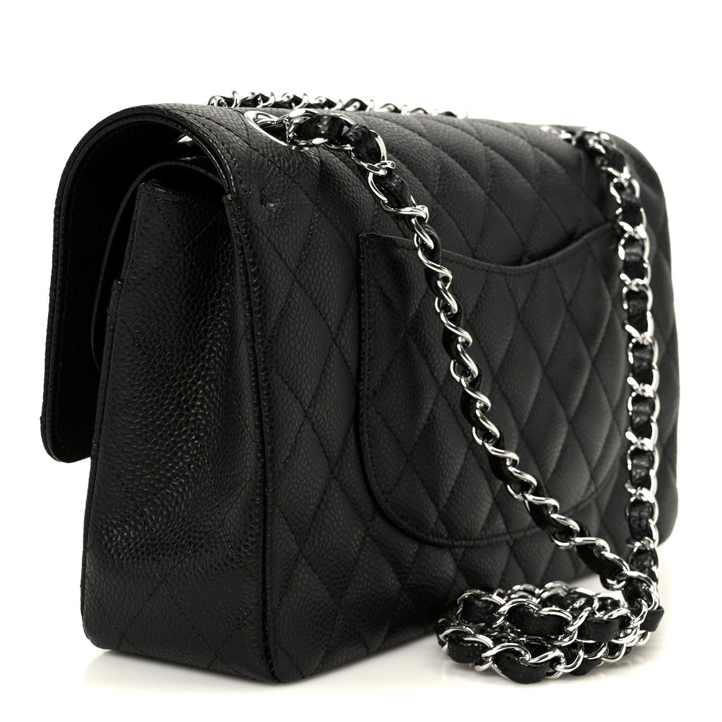 Chanel Caviar Quilted Medium Double Flap Black