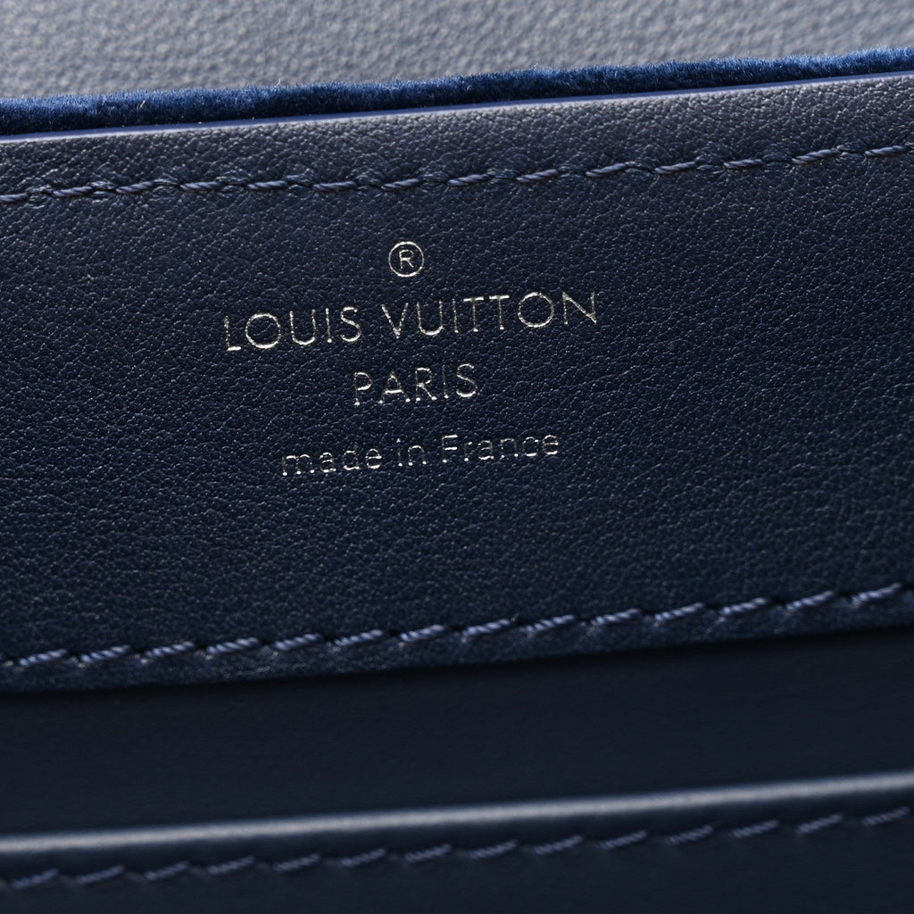 Louis Vuitton Velvet Crystal Capucines Mini Midnight Blue