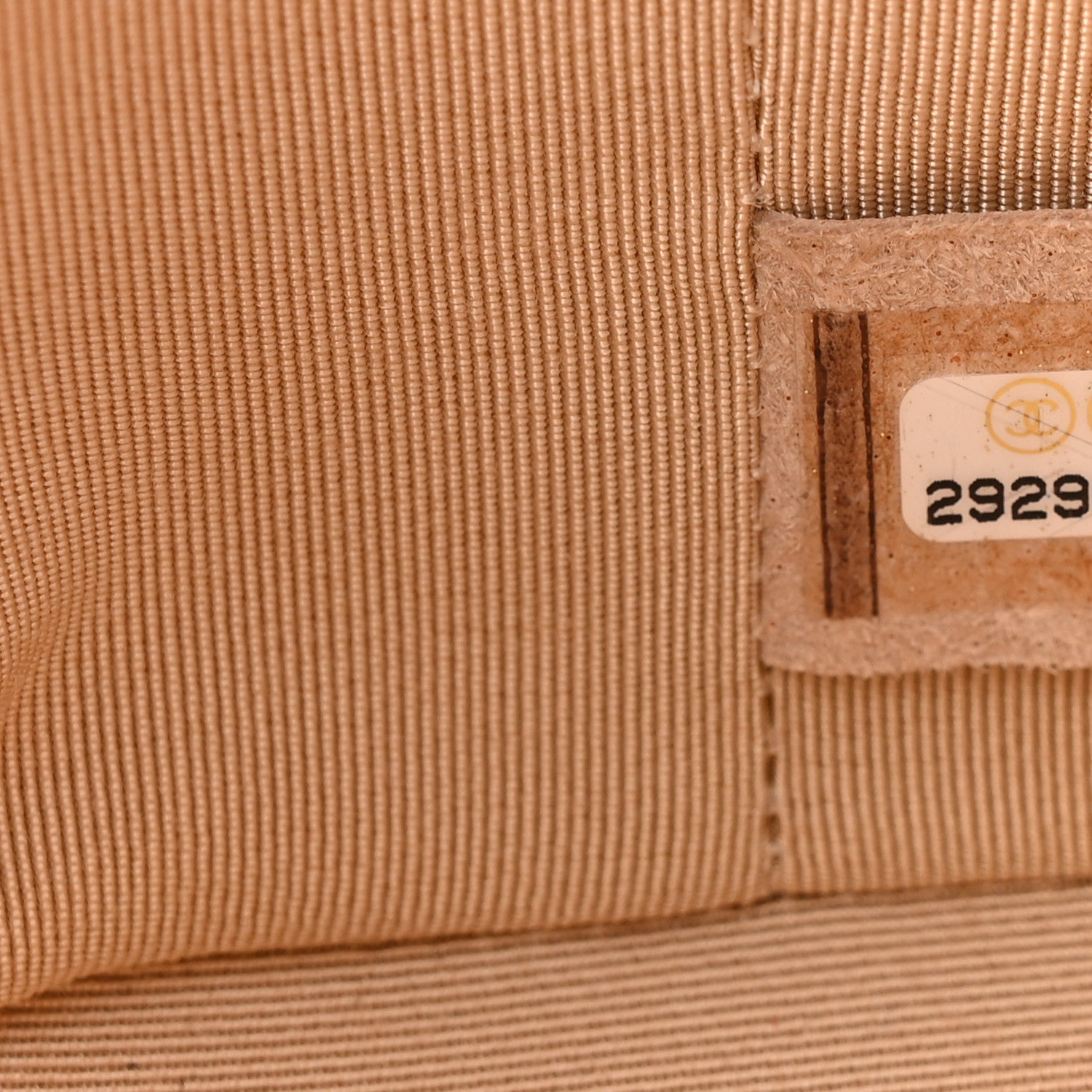 Chanel Calfskin Raffia Small Take Away Vanity Case Bag Pink Beige