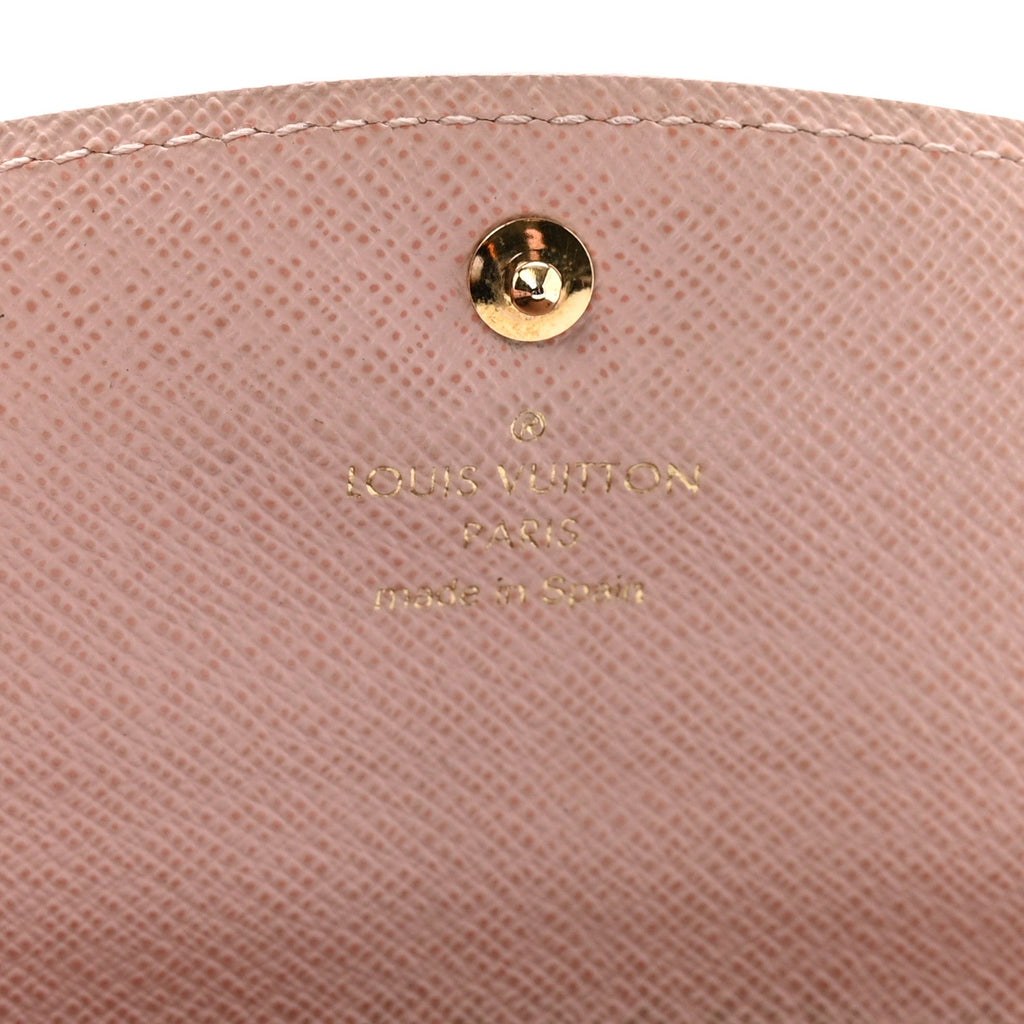 Louis Vuitton Damier Ebene Caissa Wallet Rose Ballerine