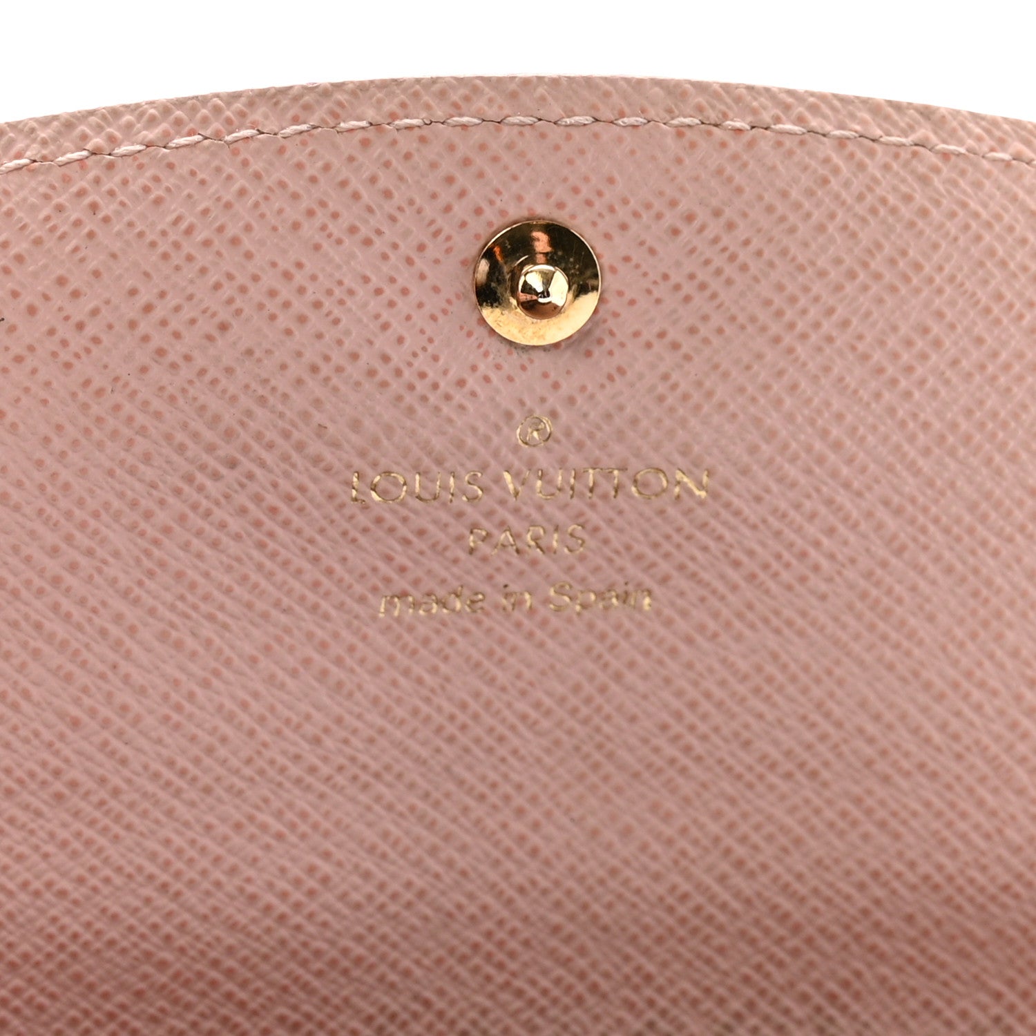 Louis Vuitton Damier Ebene Caissa Wallet Rose Ballerine