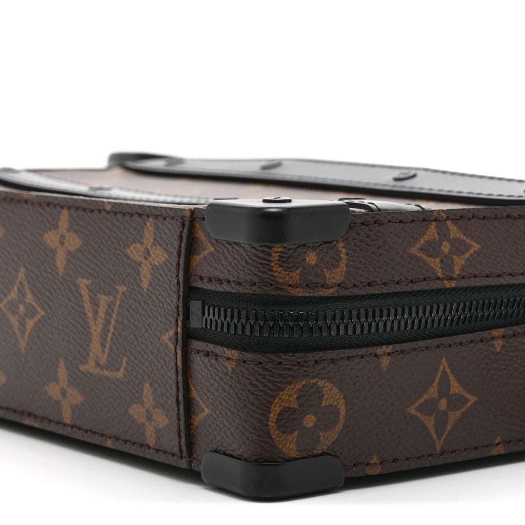 Louis Vuitton Monogram Macassar Handle Soft Trunk Black