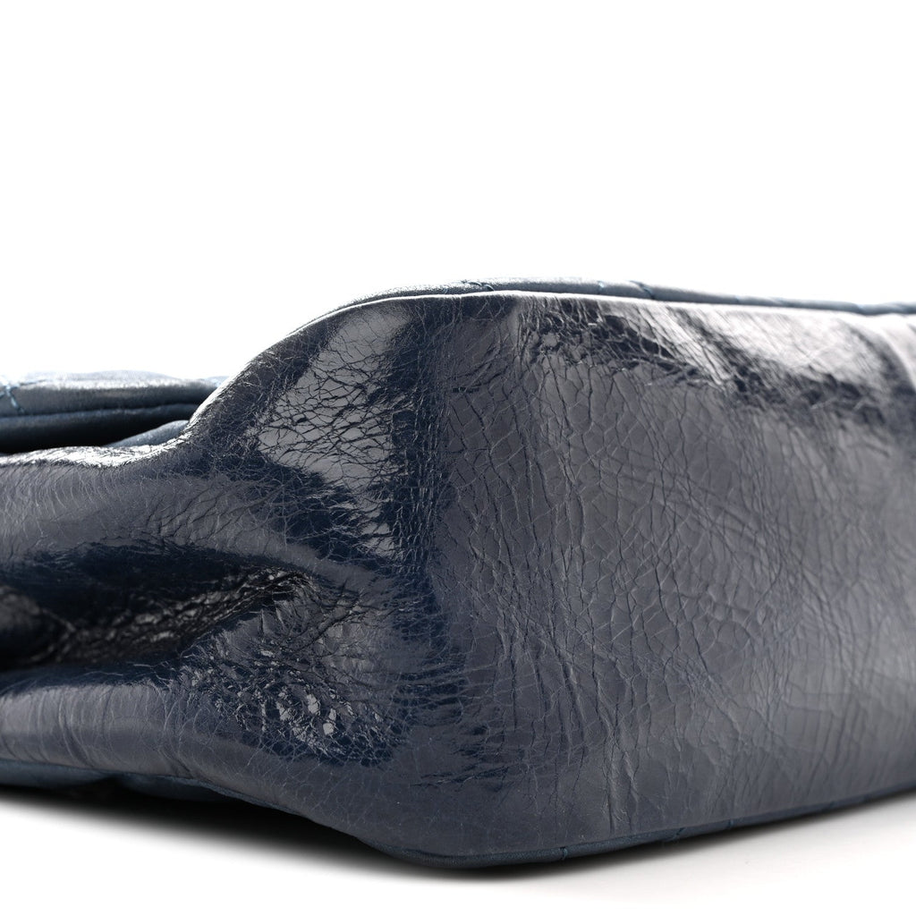Chanel Iridescent Calfskin Medium In The Mix Flap Blue