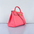 Hermes Kelly 32cm Togo Leather Handbag 6108 Lip Pink Golden