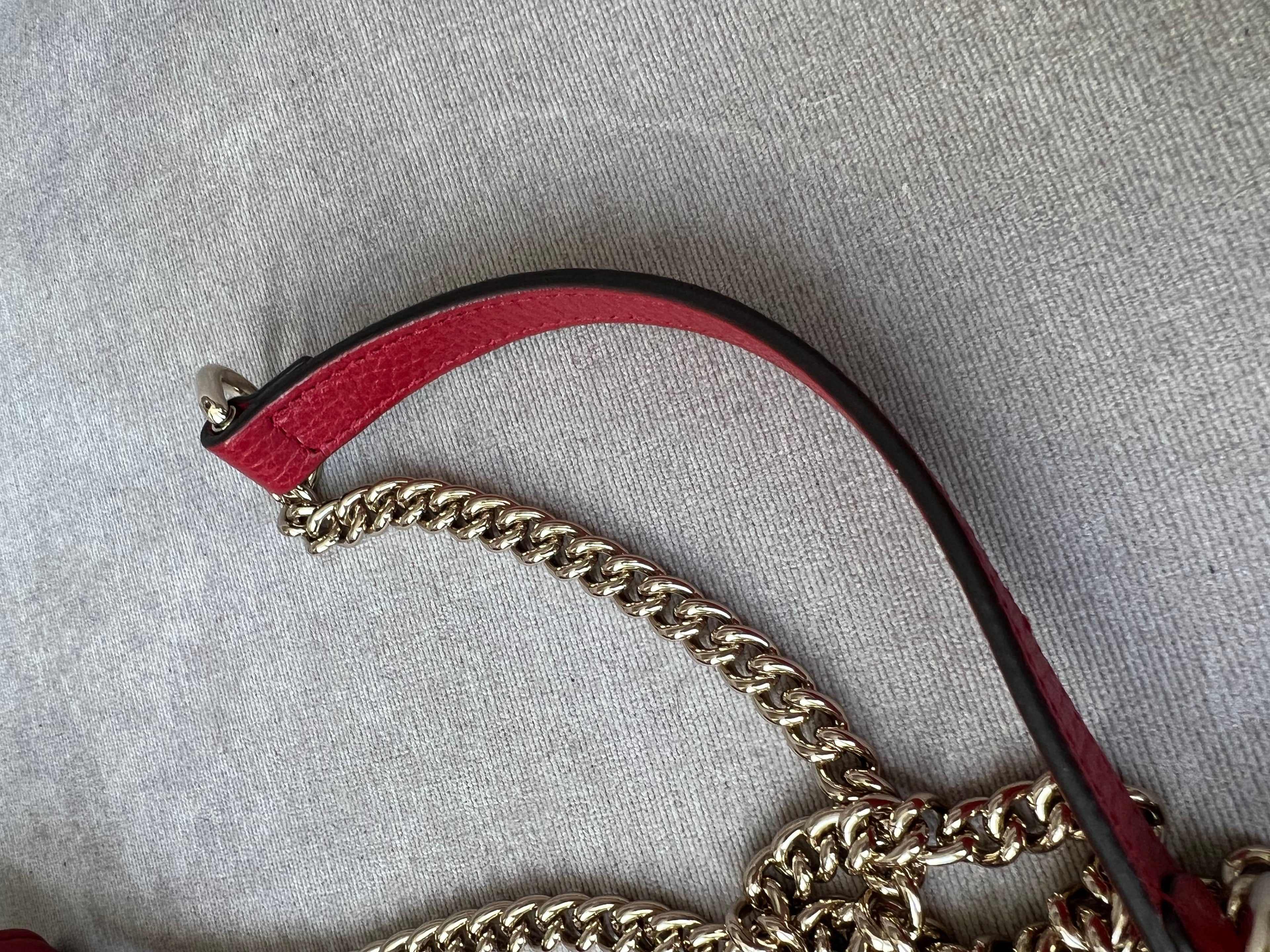 Gucci Interlocking GG Red Small Shoulder Bag