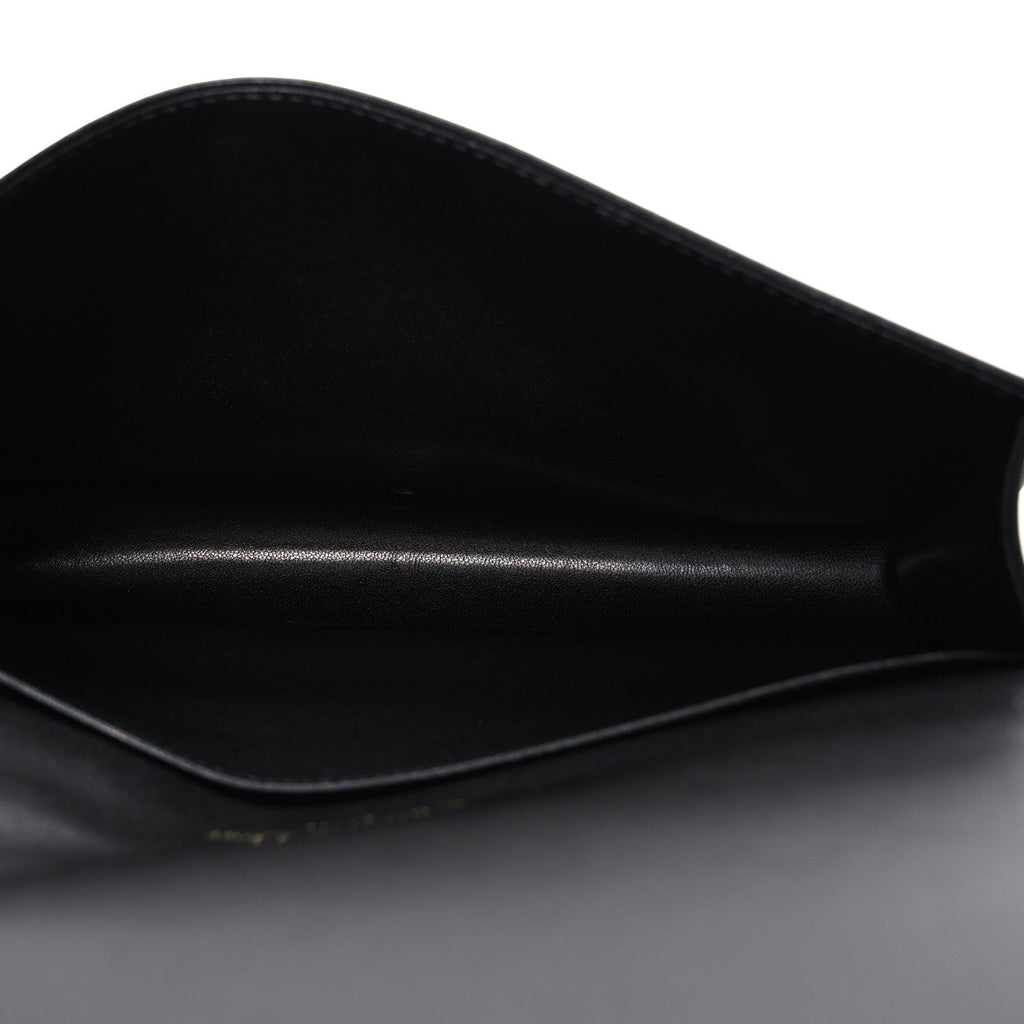 Christian Dior Lambskin Cannage Lady Dior Pouch Black