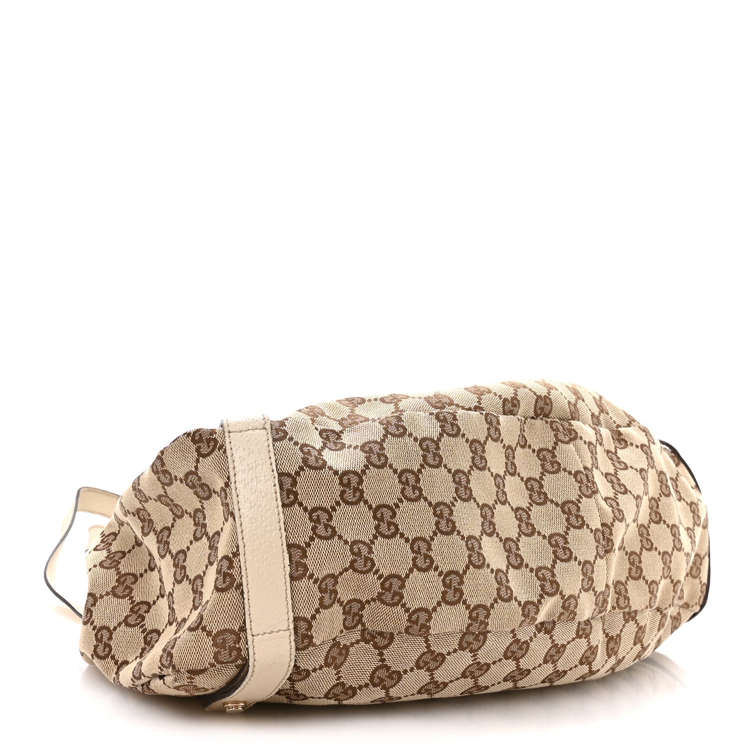 Gucci Monogram Medium Abbey Shoulder Bag Off White