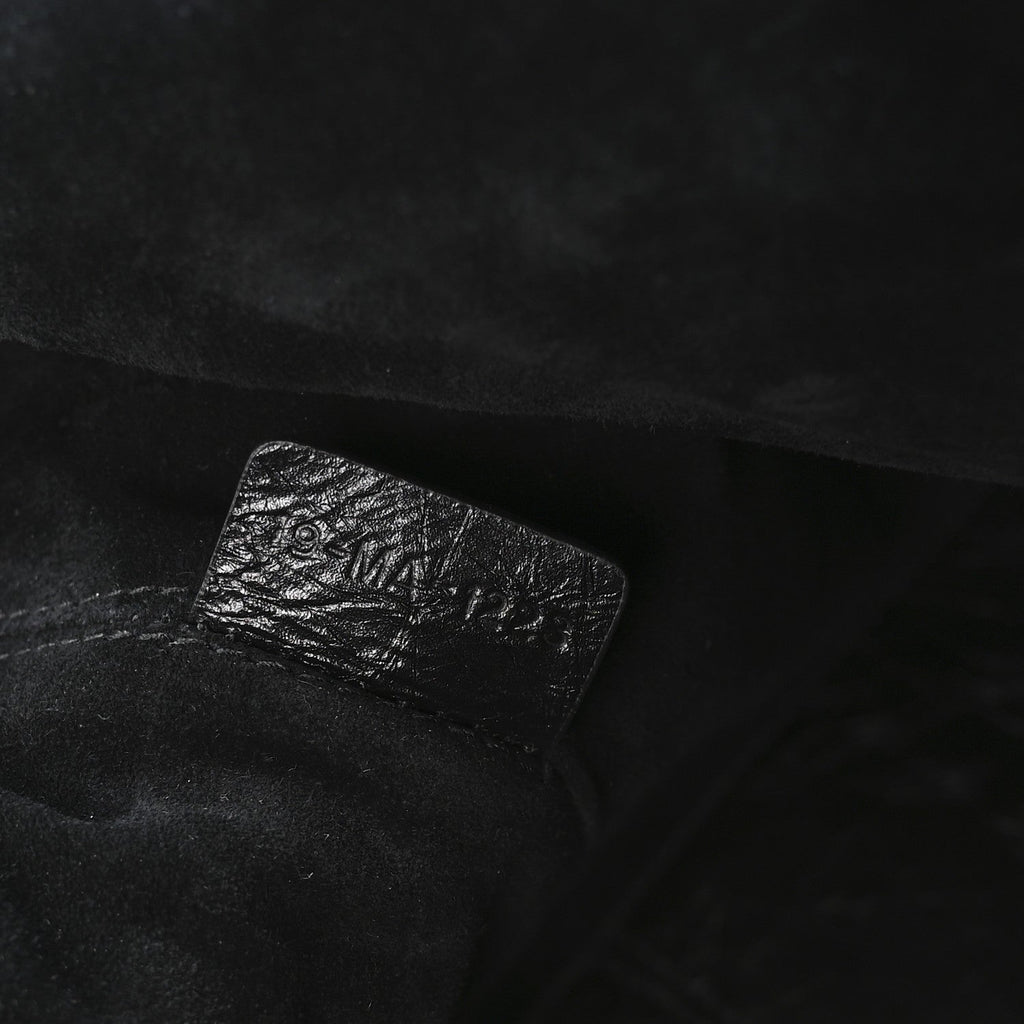 Christian Dior Crinkled Calfskin Macrocannage Large Toujours Black