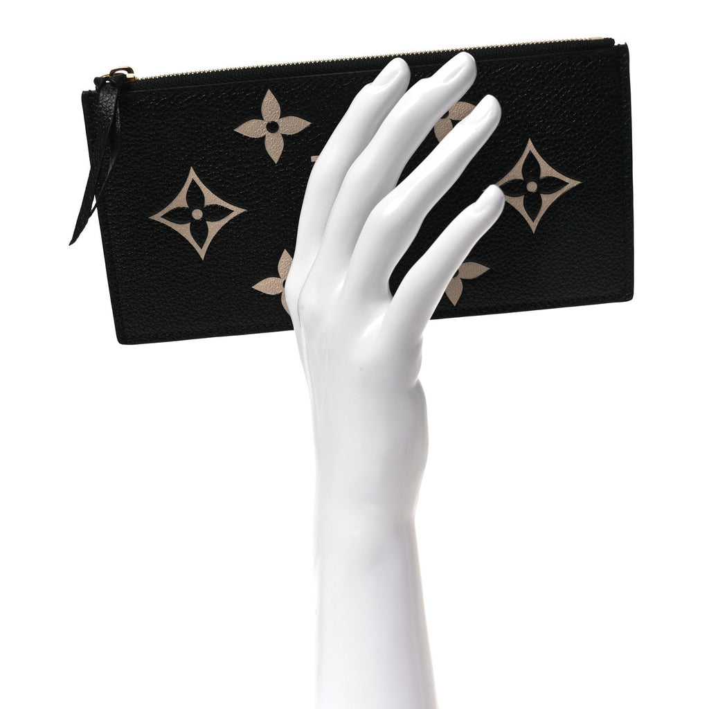 Louis Vuitton Empreinte Monogram Giant Crafty Pochette Felicie Zippered Insert Black