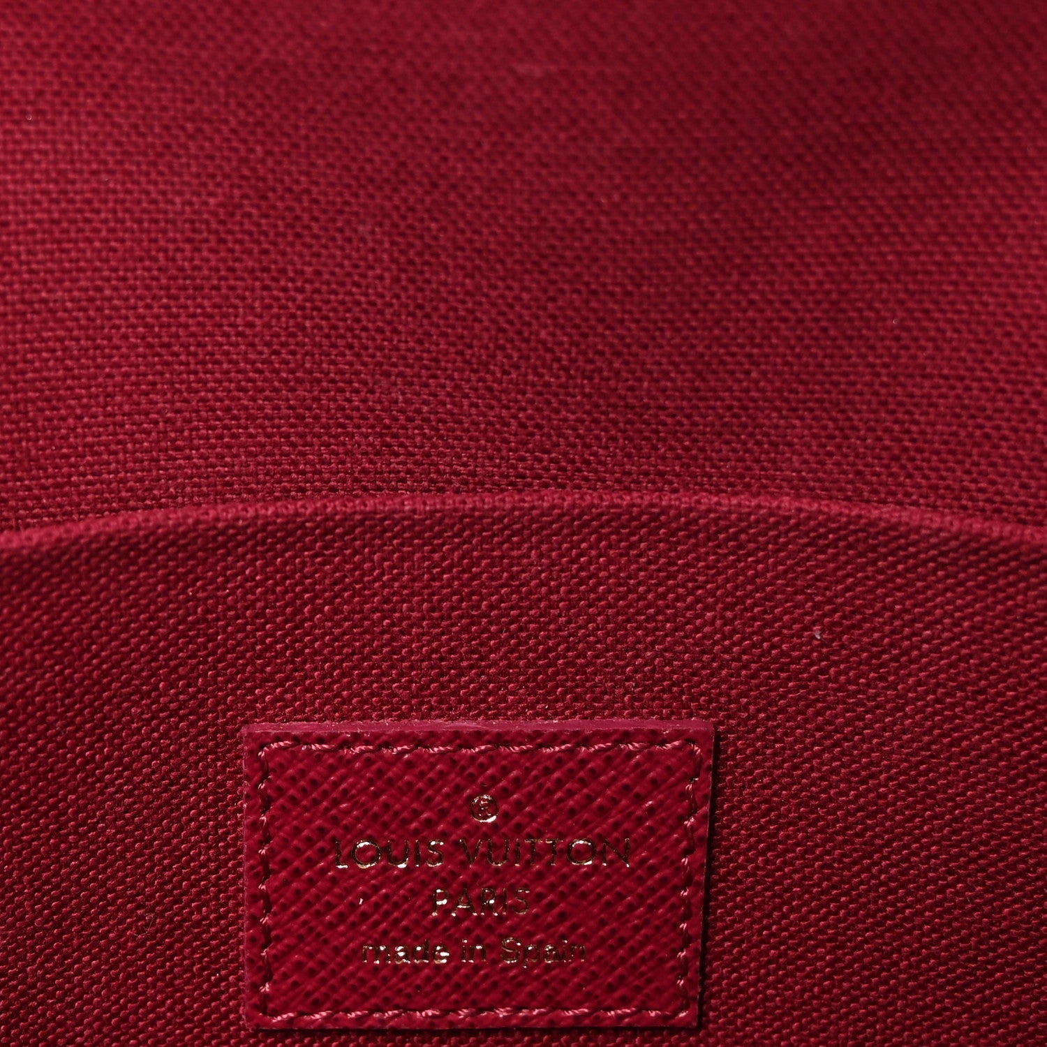 Louis Vuitton Monogram Pochette Felicie Chain Wallet Fuchsia