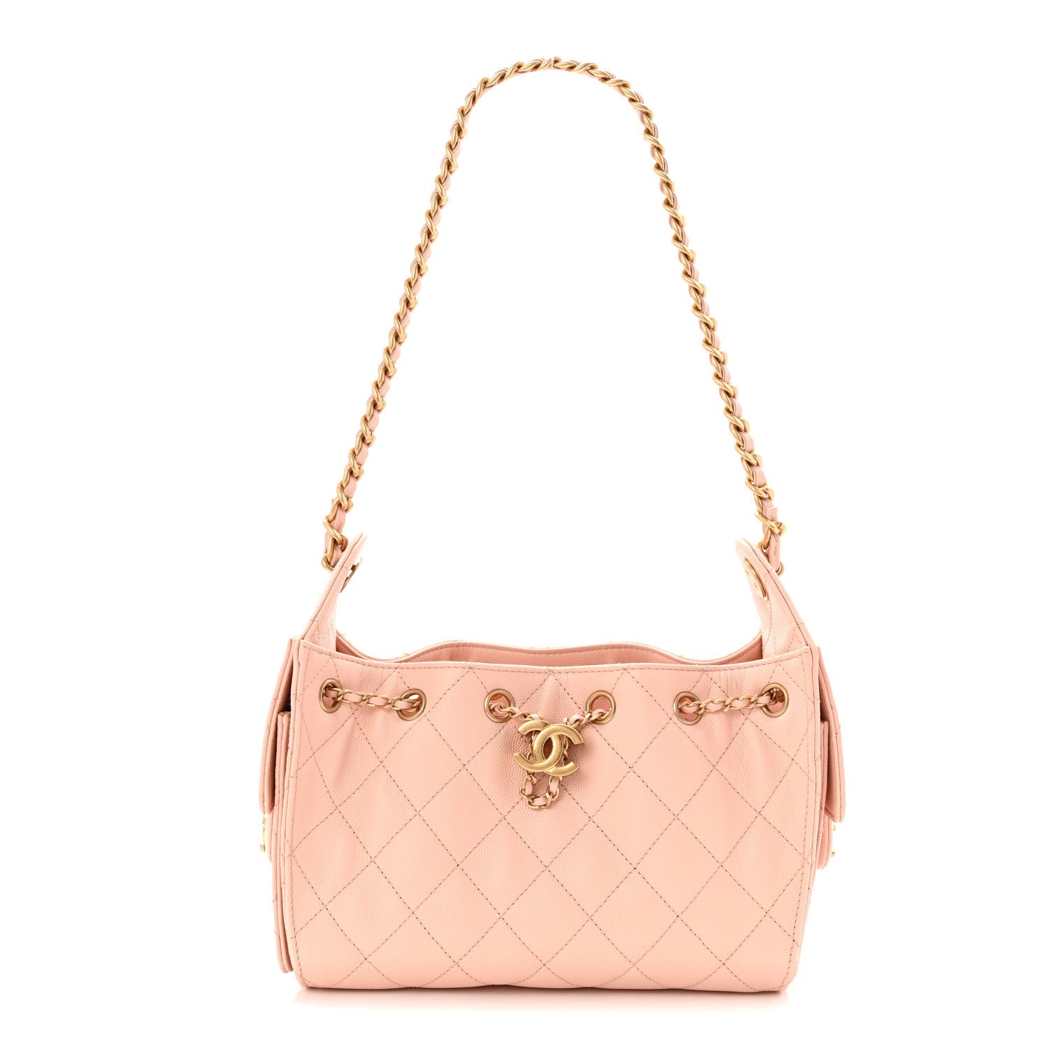 Chanel Caviar Quilted Mini Chanel 25 Handbag Light Pink