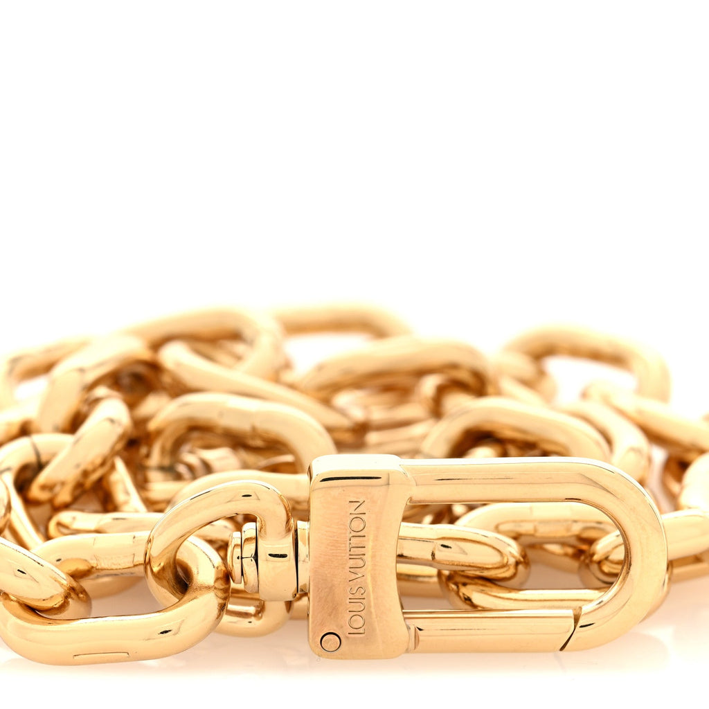 Louis Vuitton Short Chain Strap Gold